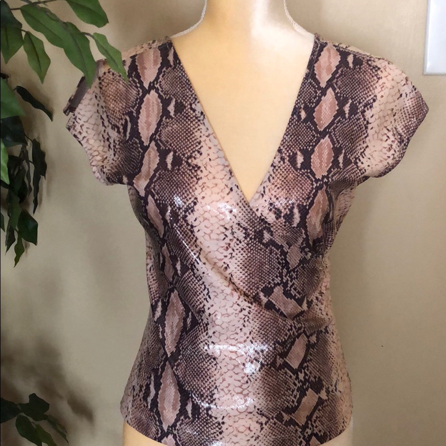 Bcbg Gorgeous Python Top
